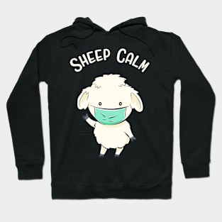 Sheep Calm Funny Sheeps Saying Animals Fun Hoodie